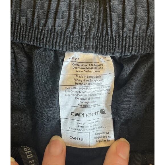 Carhartt Women's Rugged Flex Loose Fit Pants Black Size M Work Utility Pockets - Picture 8 of 12